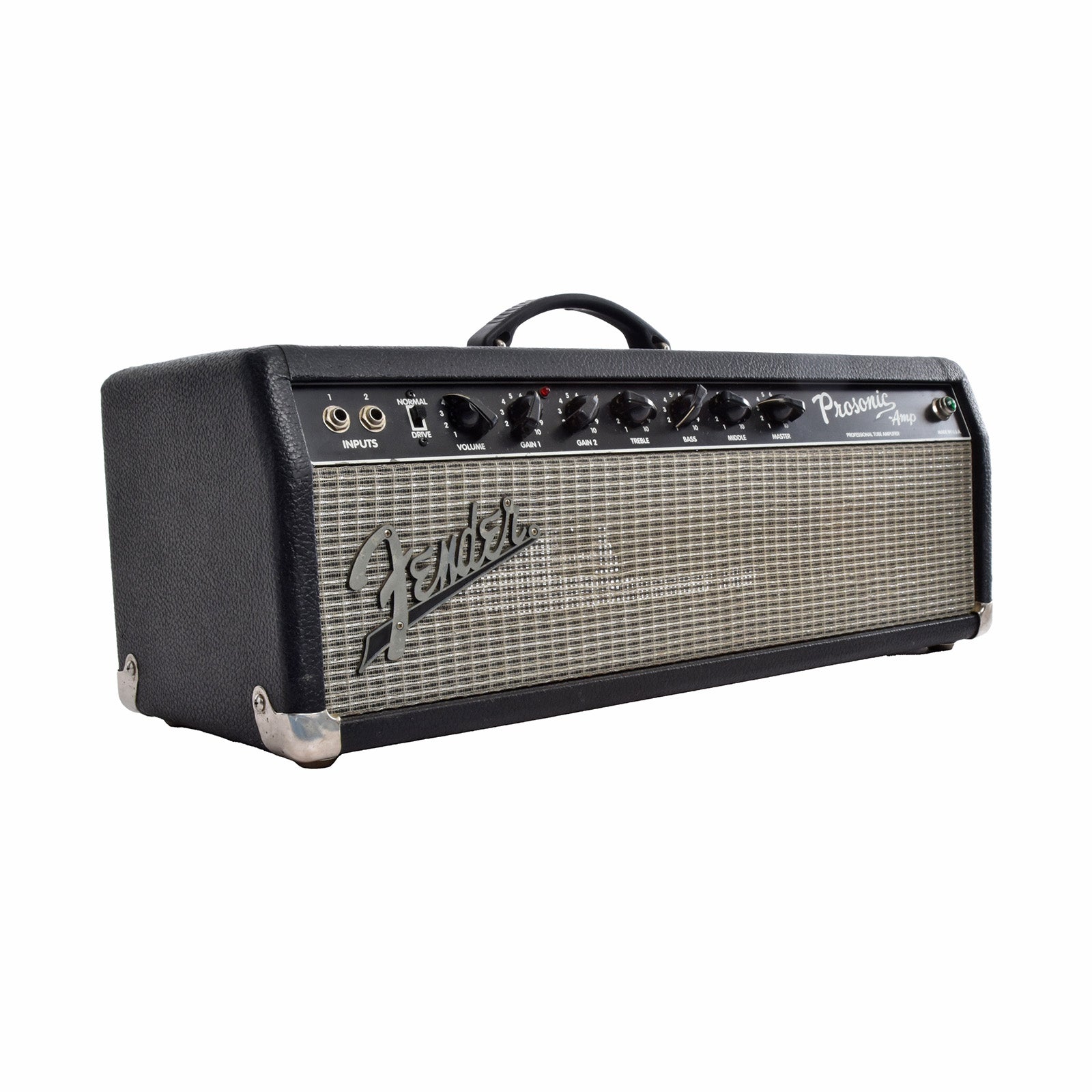 Front and side of Fender Prosonic Amplifier Head