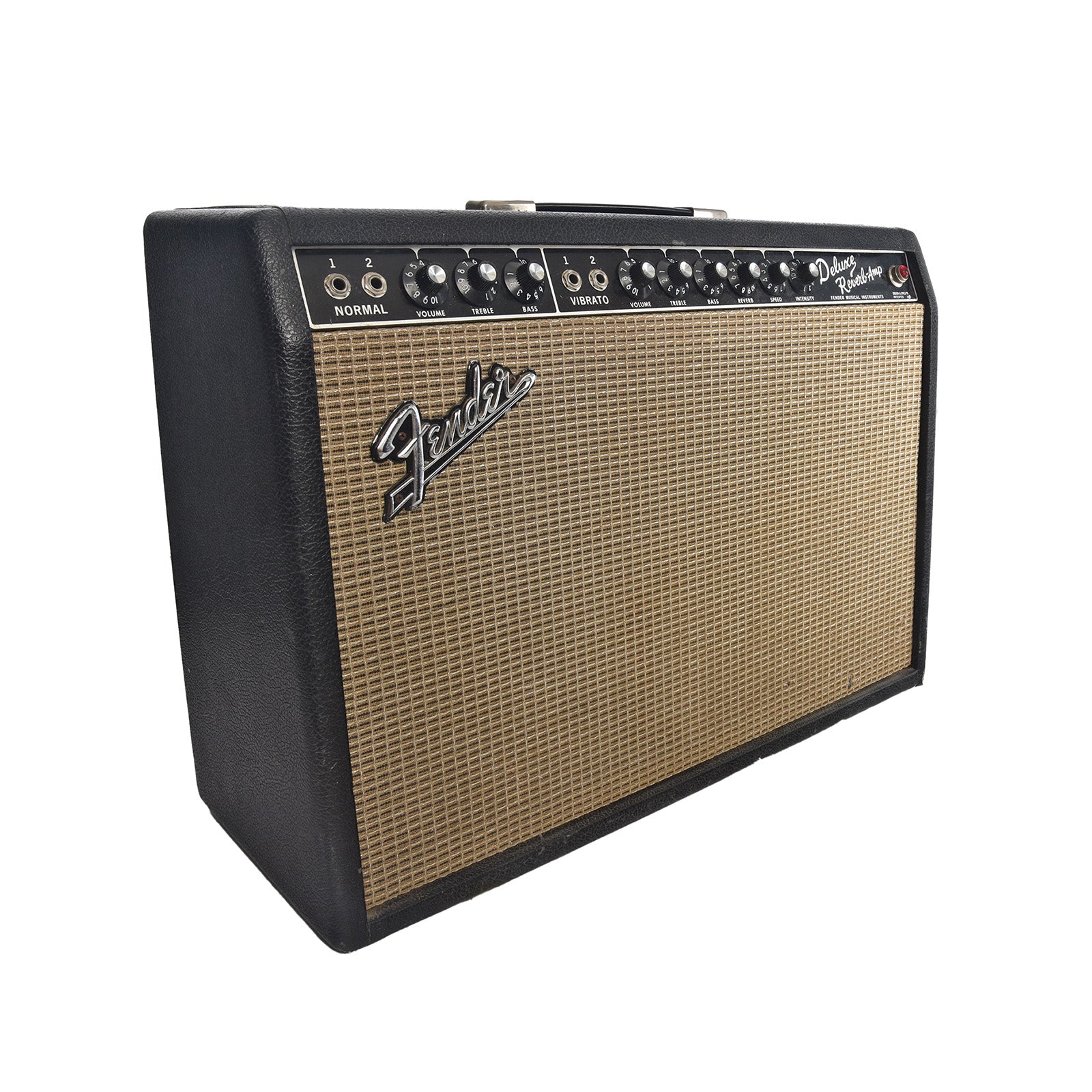 Front and side of Fender Deluxe Reverb Combo Amp