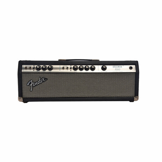 Front of Fender Bassman 100 Bass Head