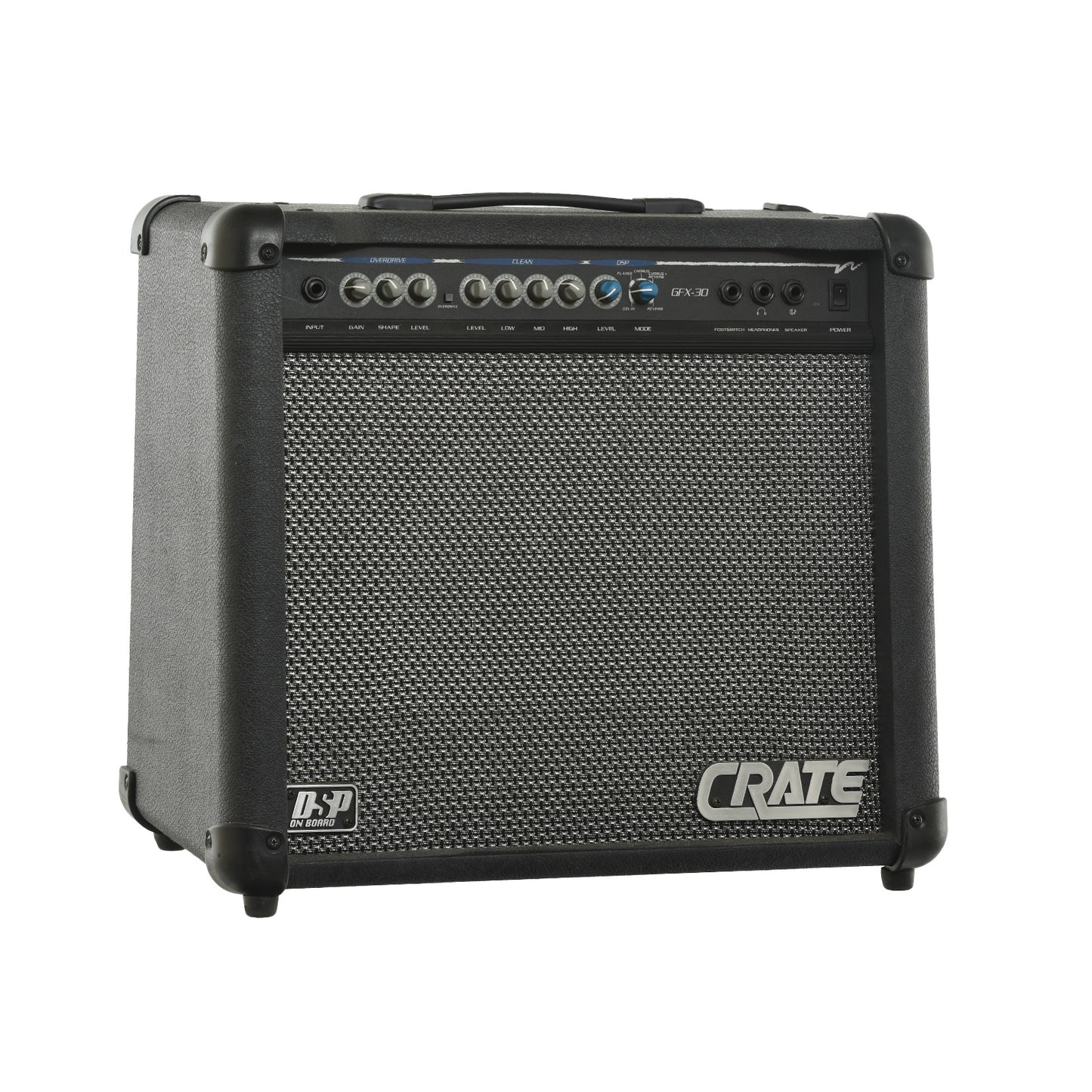 Front and side of Crate GFX-30 1x12 Combo Amp
