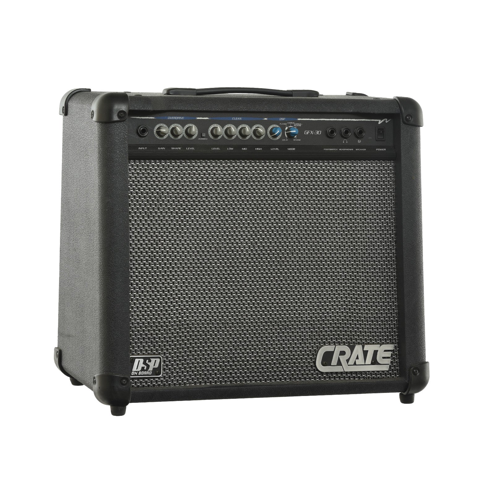 Front and side of Crate GFX-30 1x12 Combo Amp
