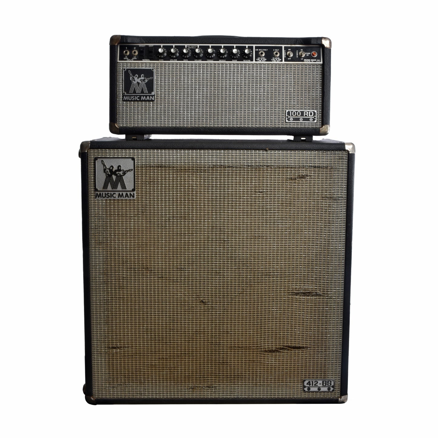 Full front of Music Man 100RD Rig