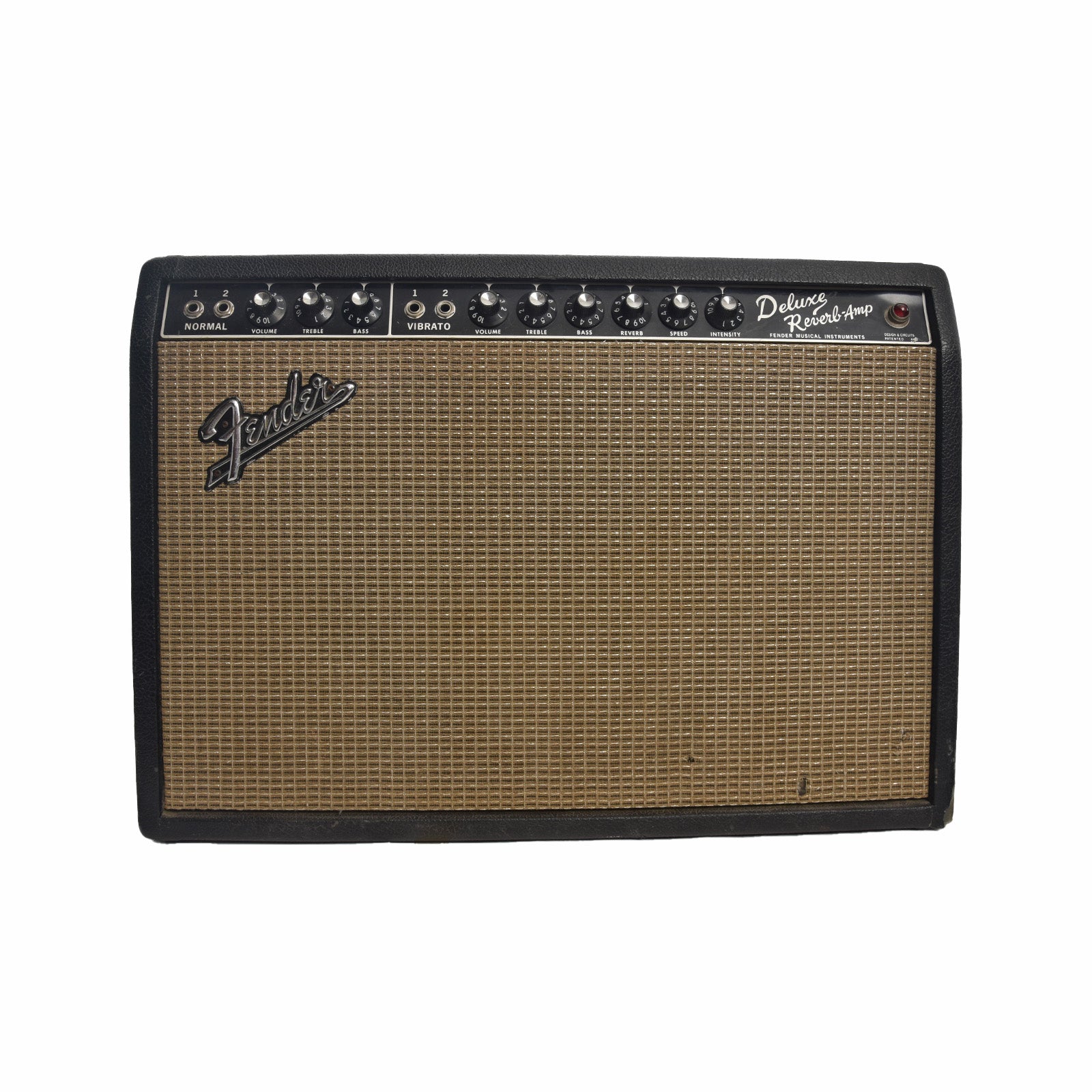 Front of Fender Deluxe Reverb Combo Amp