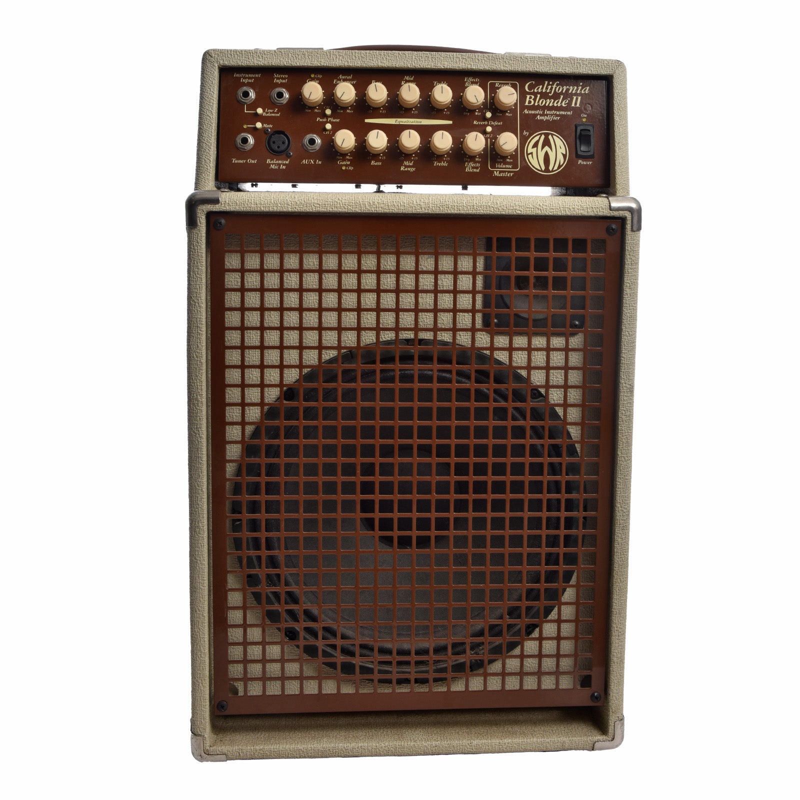 Front of SWR California Blonde II Acoustic Combo Amp