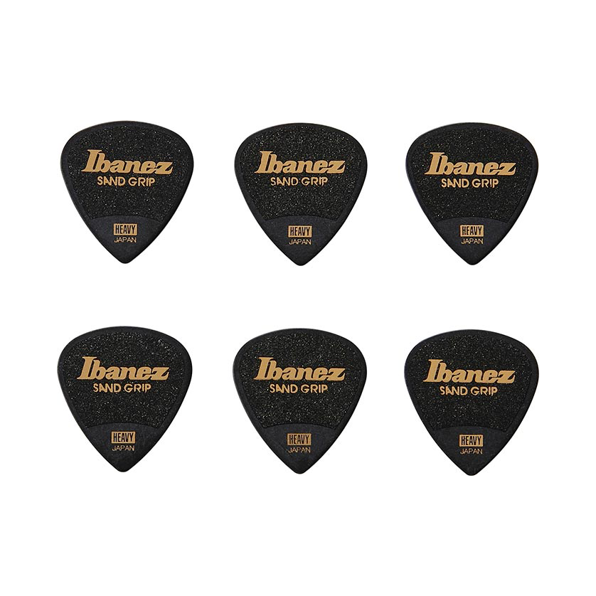Ibanez Grip Wizard Guitar Picks, Black, Heavy (1.0mm)