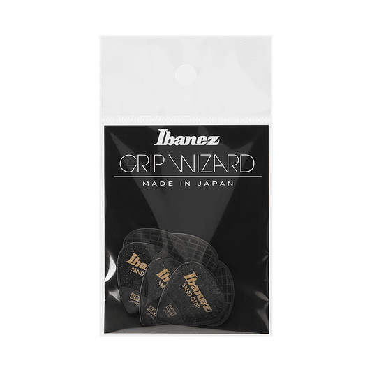 Ibanez Grip Wizard Guitar Picks, Black, Heavy (1.0mm)
