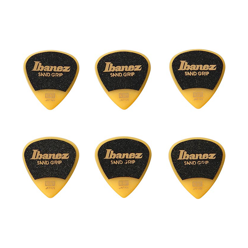 Ibanez Grip Wizard Guitar Picks, Yellow, Heavy (1.0mm)