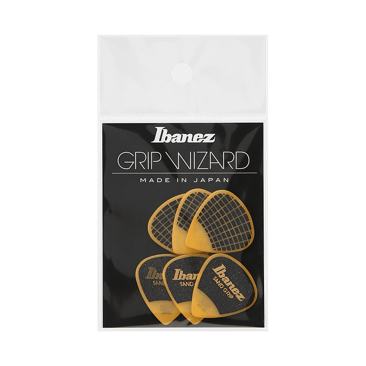 Ibanez Grip Wizard Guitar Picks, Yellow, Heavy (1.0mm)