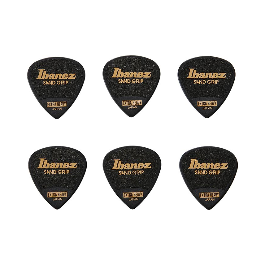 Ibanez Grip Wizard Guitar Picks, Black, Extra Heavy (1.2mm)