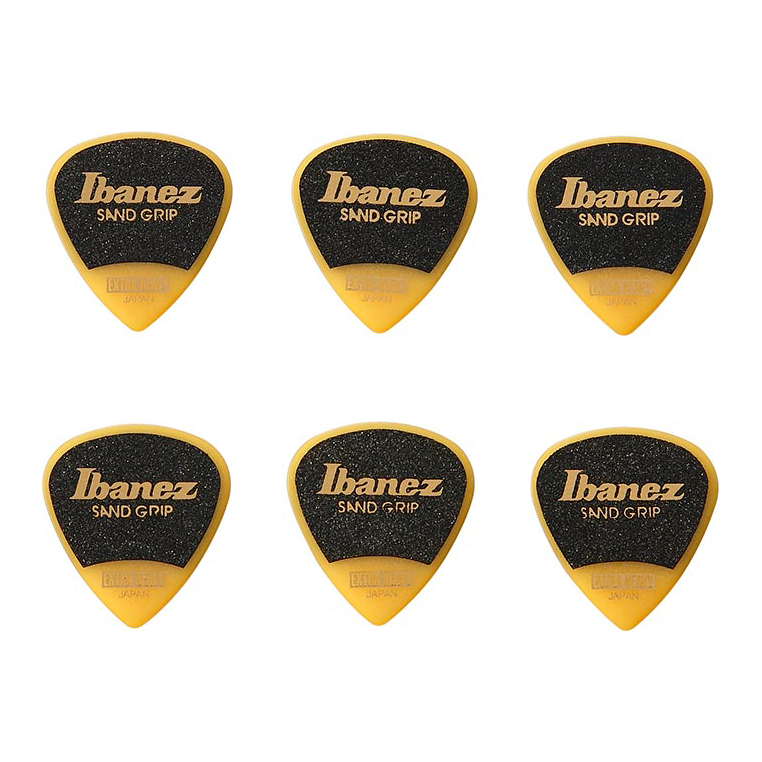 Ibanez Grip Wizard Guitar Picks, Yellow, Extra Heavy (1.2mm)