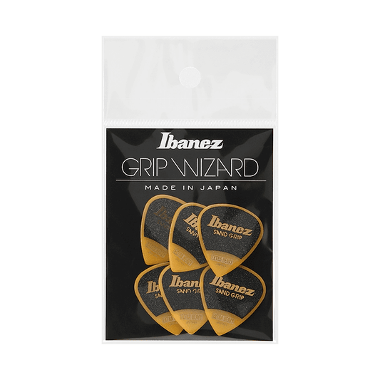 Ibanez Grip Wizard Guitar Picks, Yellow, Extra Heavy (1.2mm)