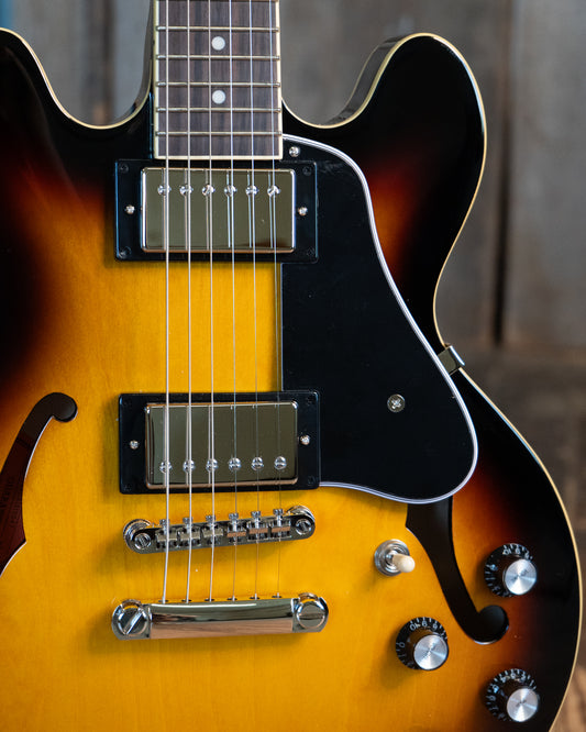 Showroom photo of Epiphone ES-339 Semi-Hollowbody Electric Guitar, Vintage Sunburst