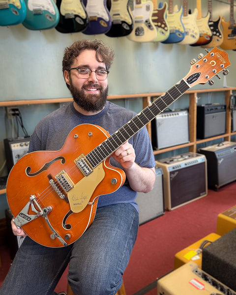 Gretsch G6120-BSNV-SMK Hollowbody Electric Guitar (2019) – Elderly