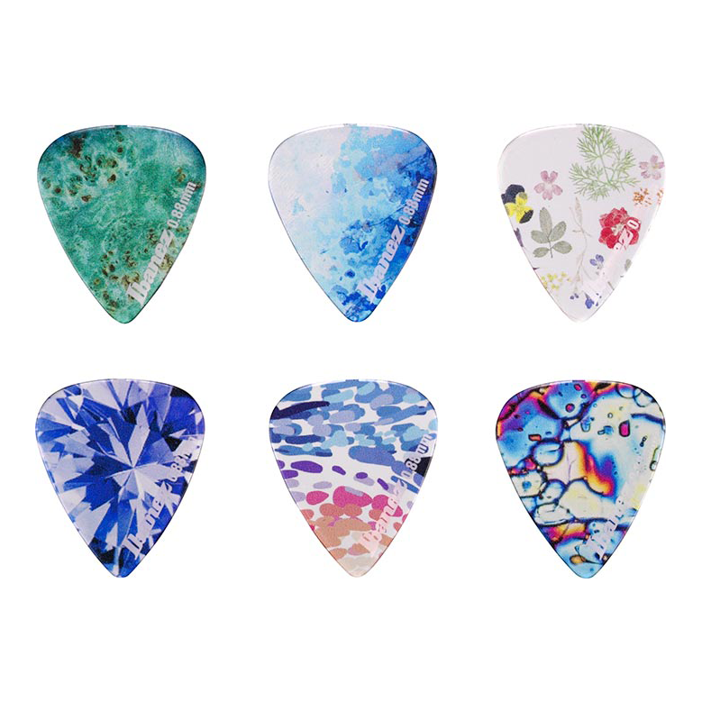 Ibanez Kaleido Guitar Picks, Medium-Heavy (0.88mm)