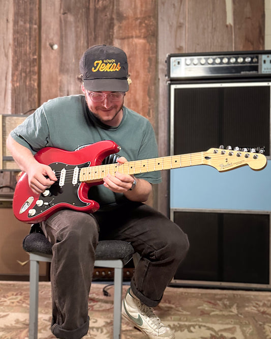 Showroom photo of Fender Stratocaster Standard Electric Guitar (1996)