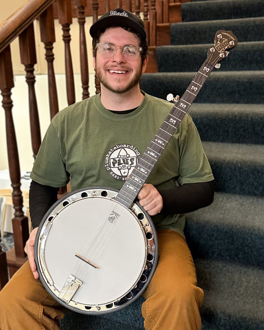 Showroom photo of Deering Artisan Goodtime II Special Resonator Banjo (c.2023)