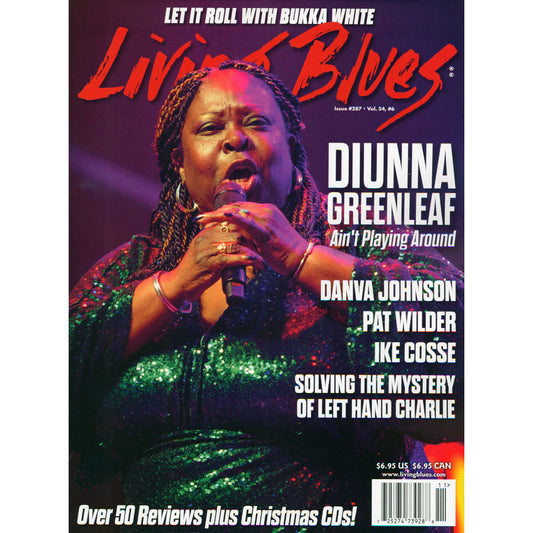 Image 1 Cover of Living Blues Issue #287-Vol 54, #6 : Diunna Greenleaf SKU: LB-202311