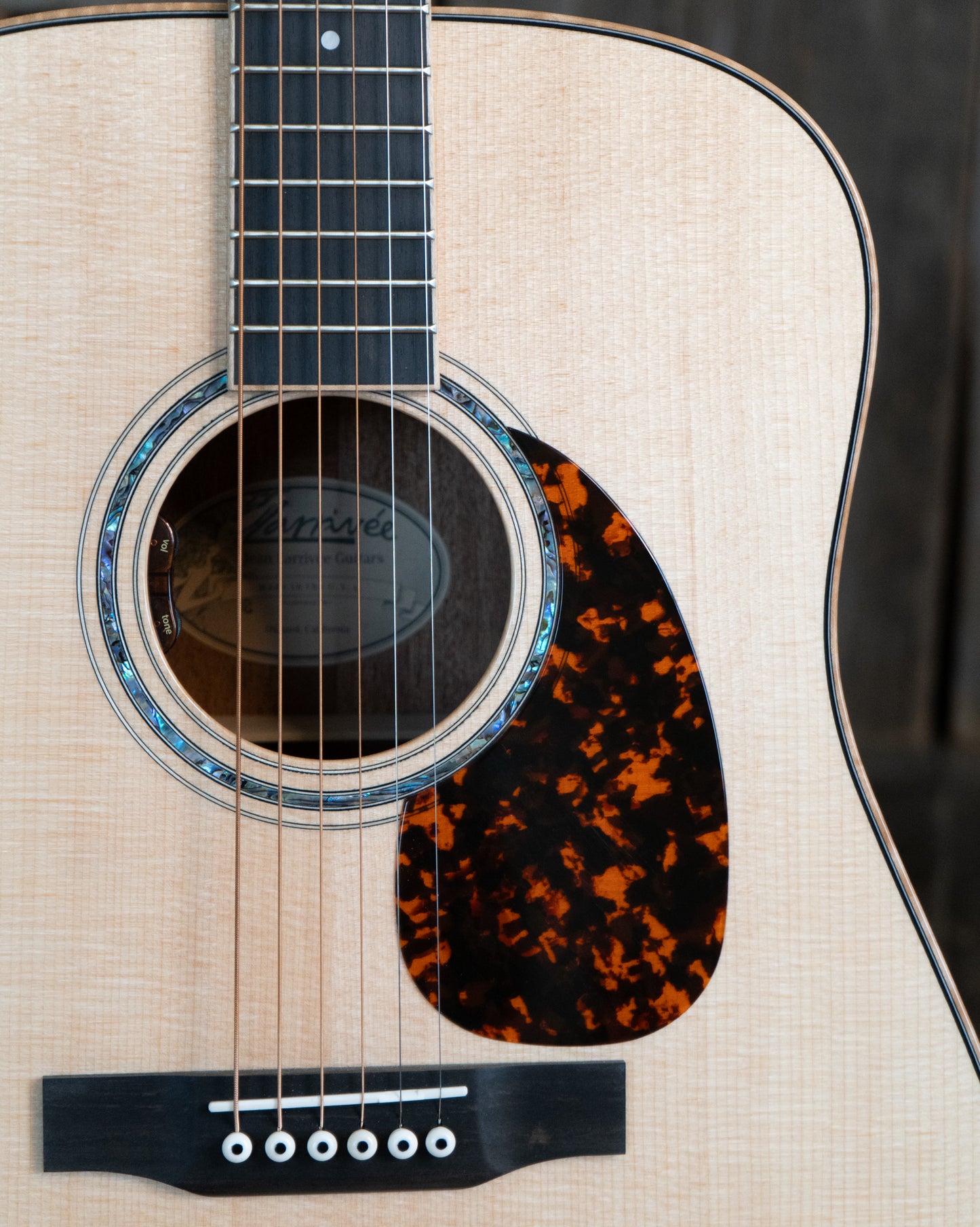 Showroom photo of Larrivee D-05E Select Mahogany Series Acoustic-Electric Guitar