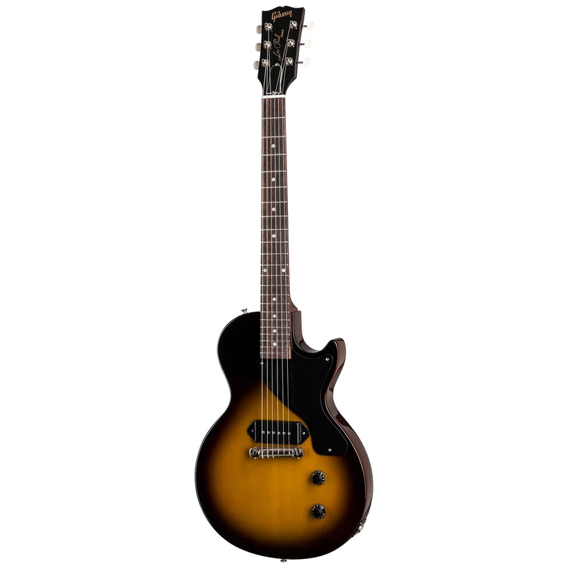 Full Front of Gibson Les Paul Junior Electric Guitar & Case, Vintage Tobacco Burst