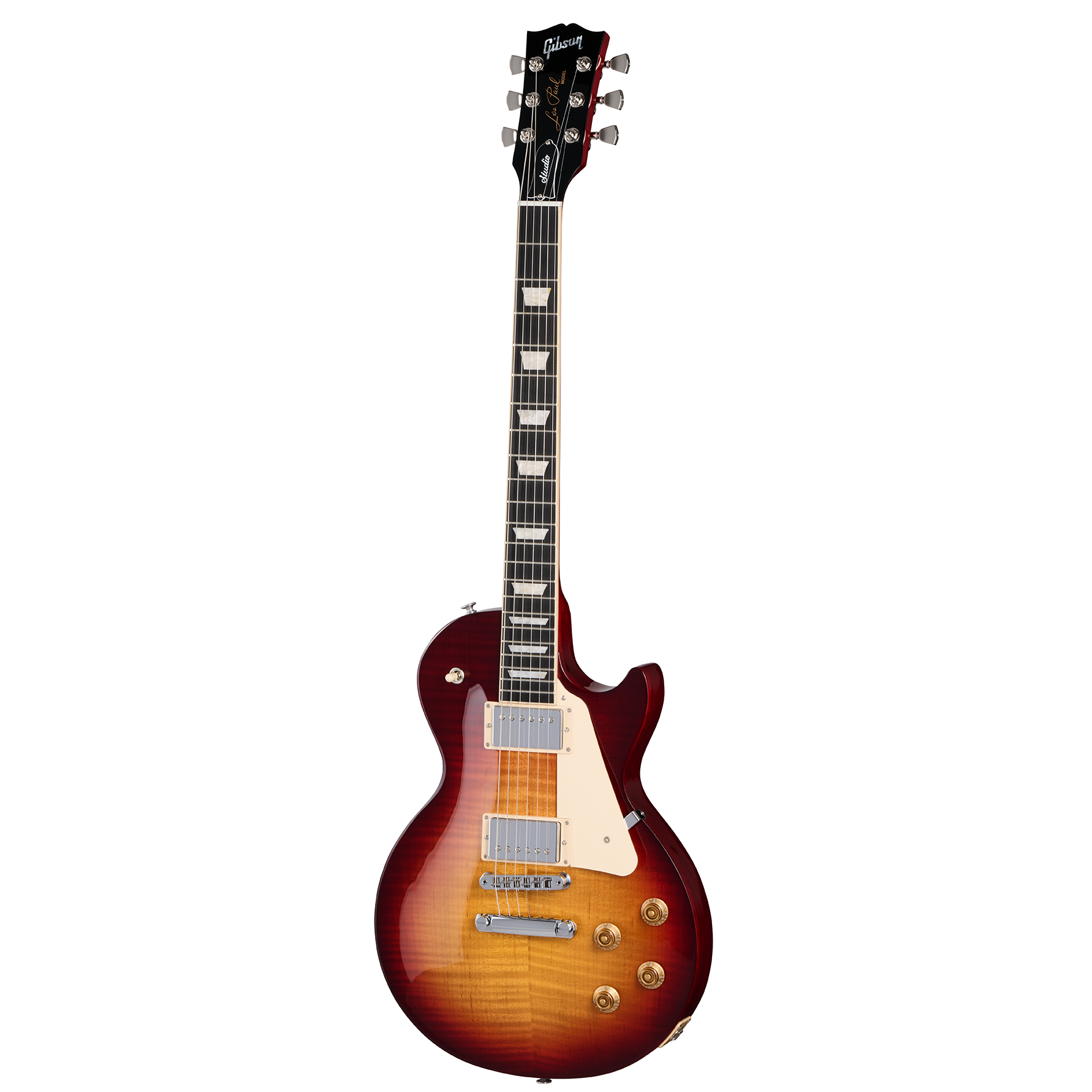 Full Front of Gibson Les Paul Studio Session Electric Guitar & Gigbag, Honey Burst