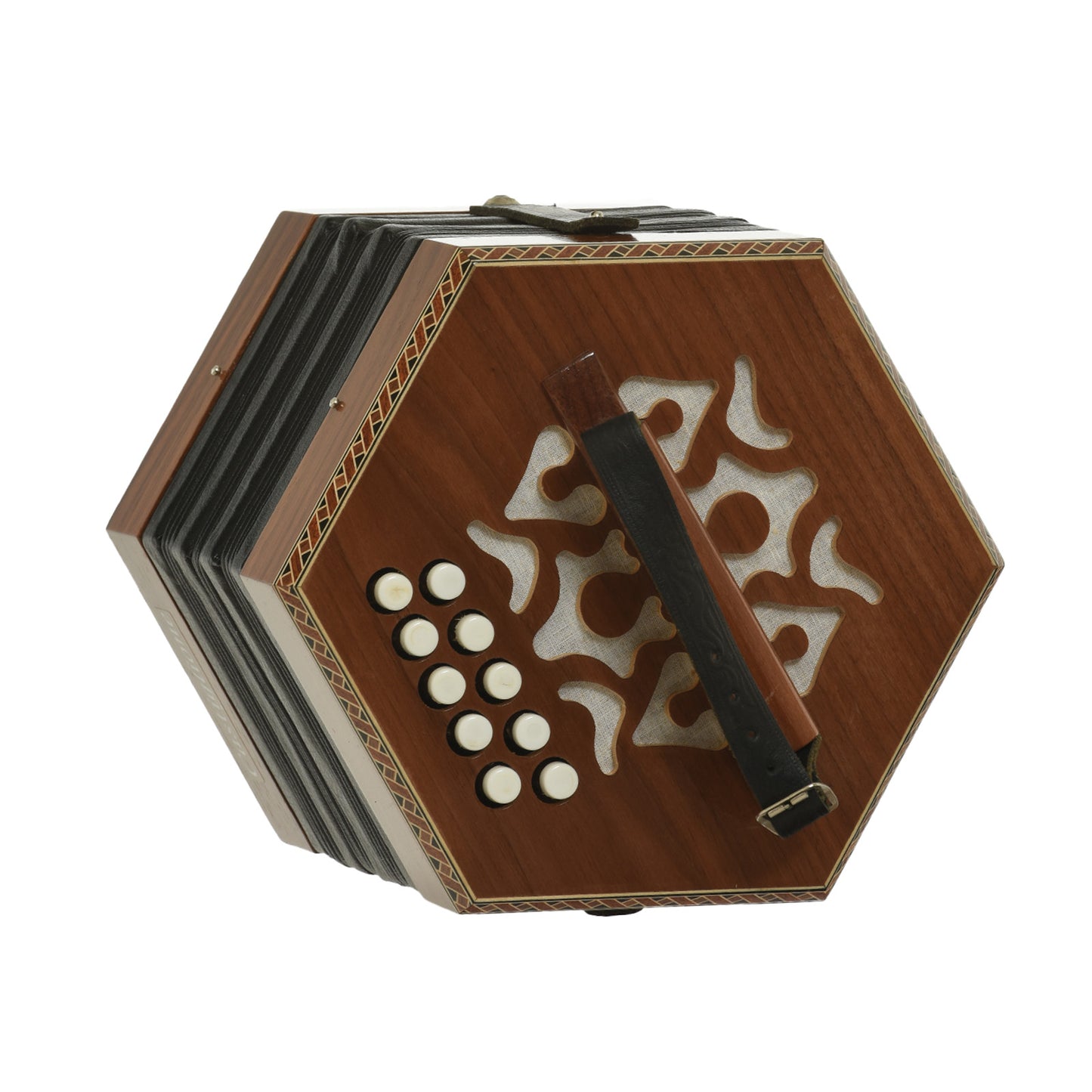 Left hand buttons of Castiglione 20 Button Anglo Concertina C/G