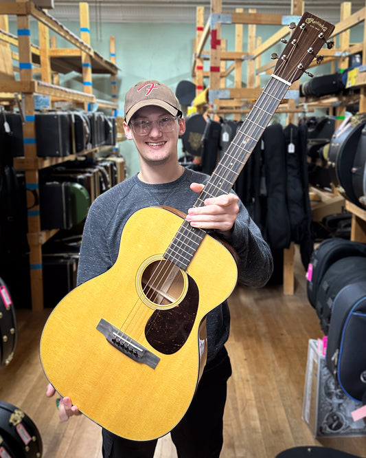 Showroom photo of Martin 00-18 Guitar & Case, 2024 Edition