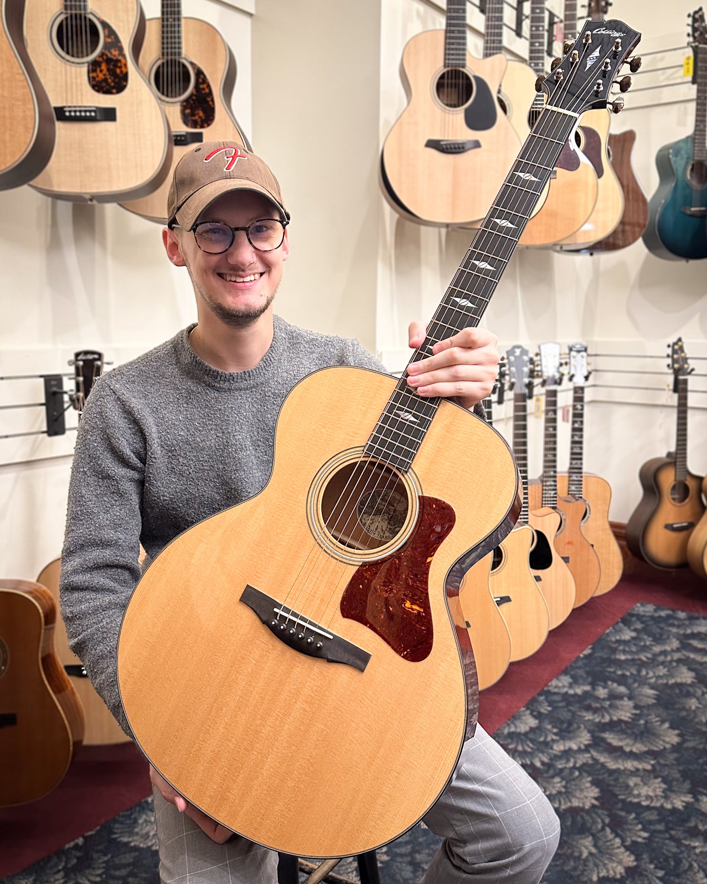 Showroom photo of Collings SJ Mahogany Acoustic Guitar (2023)