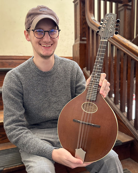 Showroom photo of Pava A5 Satin Oval Hole Mandolin (2022)