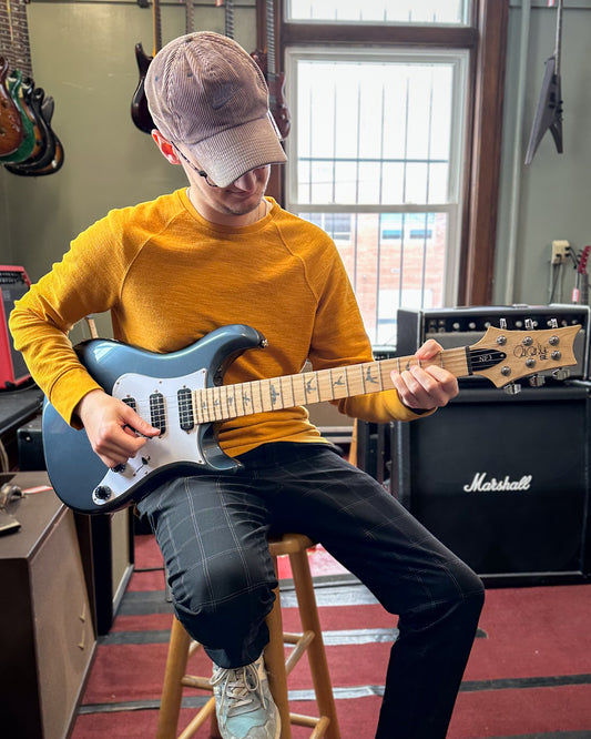 Showroom photo of PRS SE NF3 Electric Guitar, Maple, Gun Metal Gray