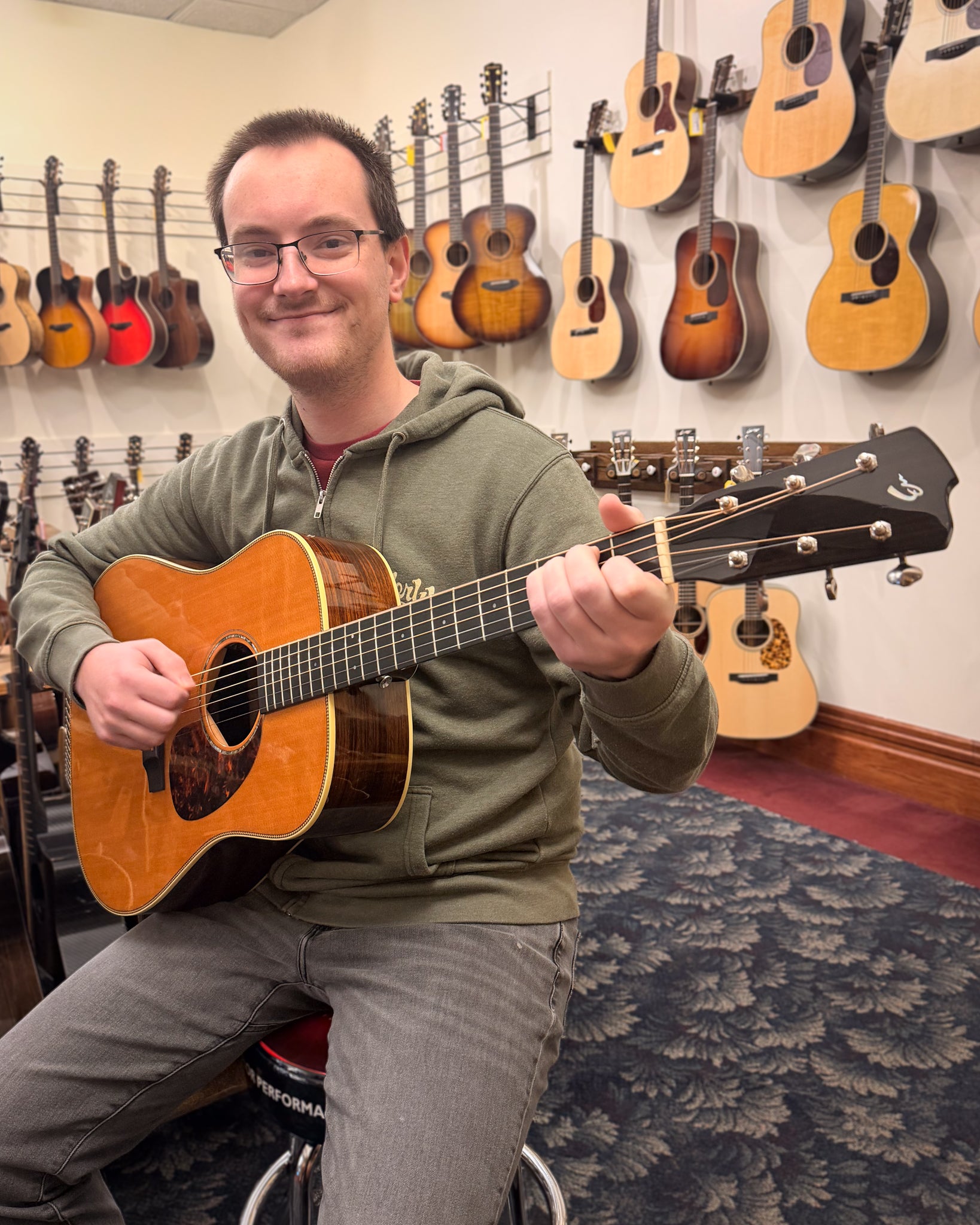 Showroom photo of Breedlove D/SRE H American Series Acoustic Guitar (2012)