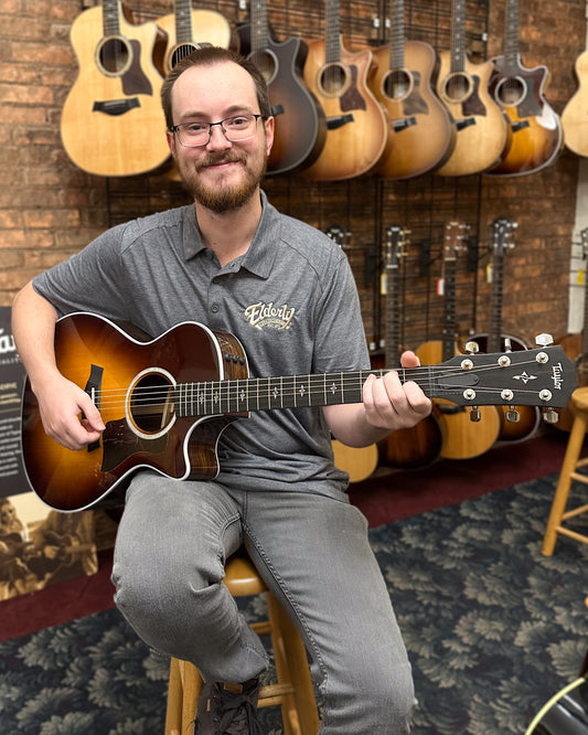 Showroom photo of Taylor 412ce Acoustic Guitar & Case