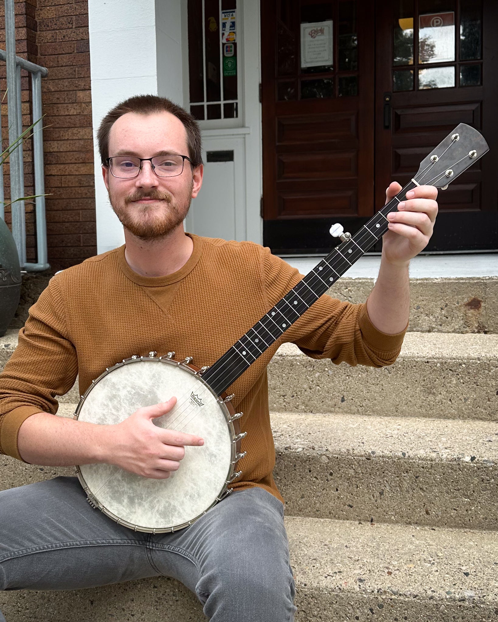 Showroom photo of Bart Reiter Buckbee 12" Open Back Banjo (c.2018)