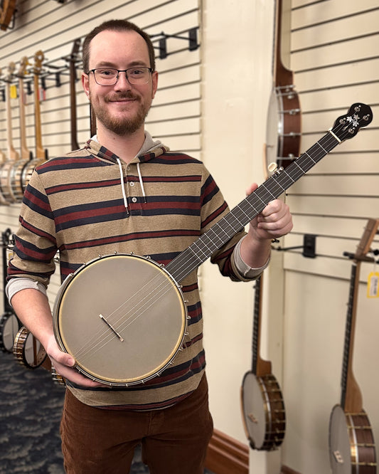 Showroom photo of Cedar Mountain A1V Appalachian Open Back Banjo (c.2011)