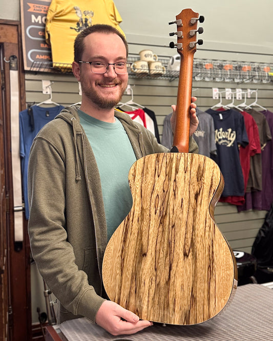 Showroom photo of Furch Limited Edition Yellow OM-SX a Acoustic Guitar