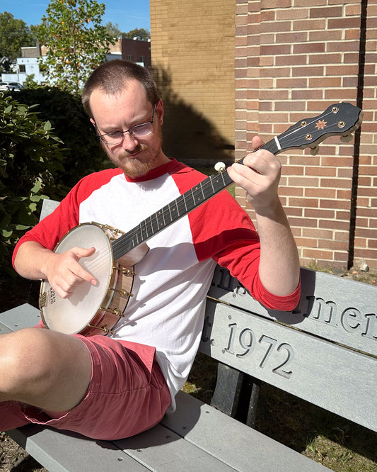 Showroom photo of Pisgah Laydie 11" Openback Banjo & Gigbag - Short Scale