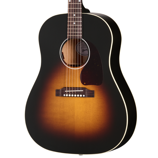 Front of Gibson J-45 Special Acoustic Guitar & Case, Vintage Sunburst