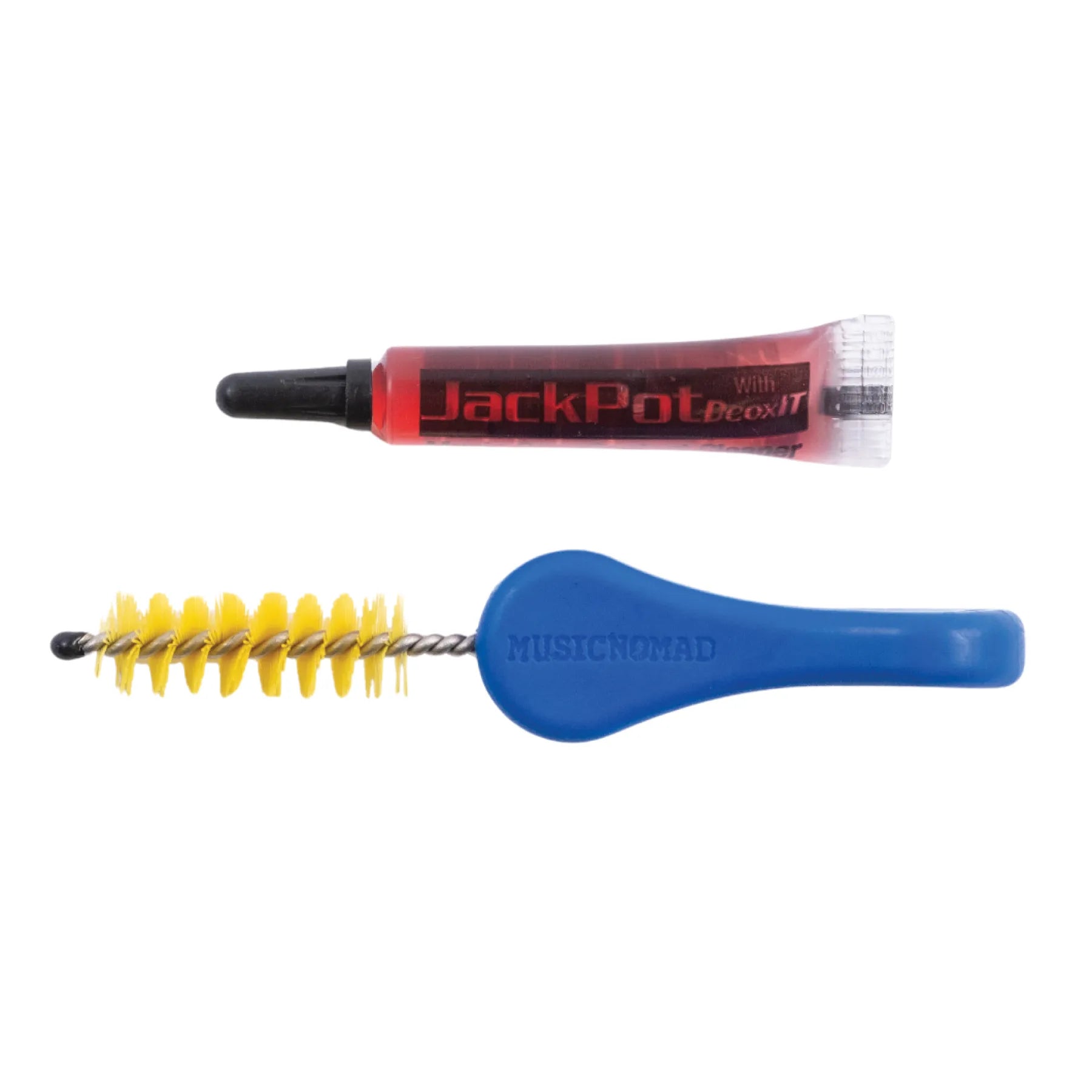 MusicNomad JackPot Music Gear Contact Cleaner, Fluid & Brush 2