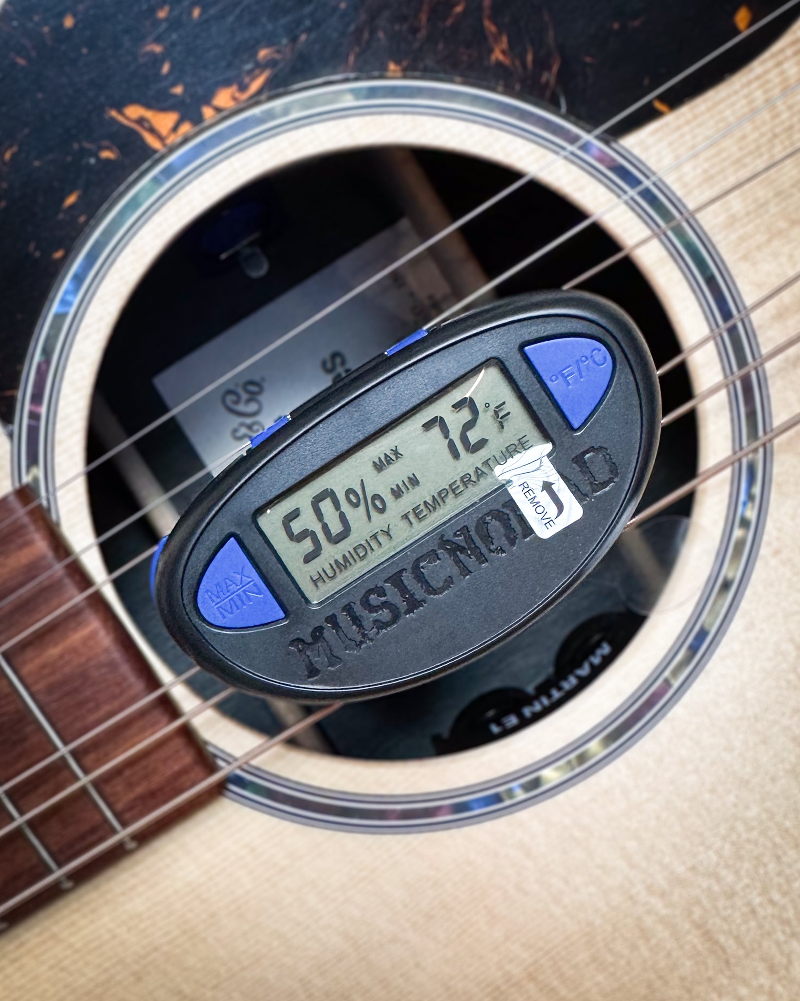 STARNET MUZIK 014 湿度計 MusicNomad The Humitar ONE Acoustic Guitar Humidifier & Hygrometer