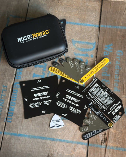 Showroom photo of MusicNomad Precision Setup Gauge Tool Kit, 6-Pack