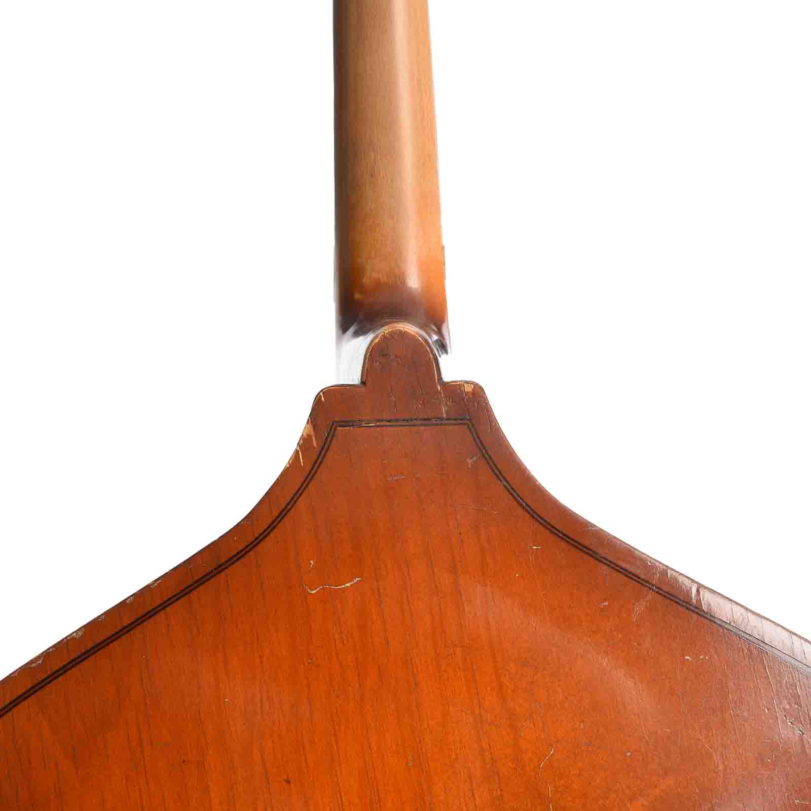 Neck joint of Gustav Meinel 3/4 Upright Bass (1974)