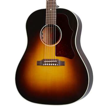Front of Gibson 50s J-45 Original Acoustic Guitar & Case, Vintage Sunburst