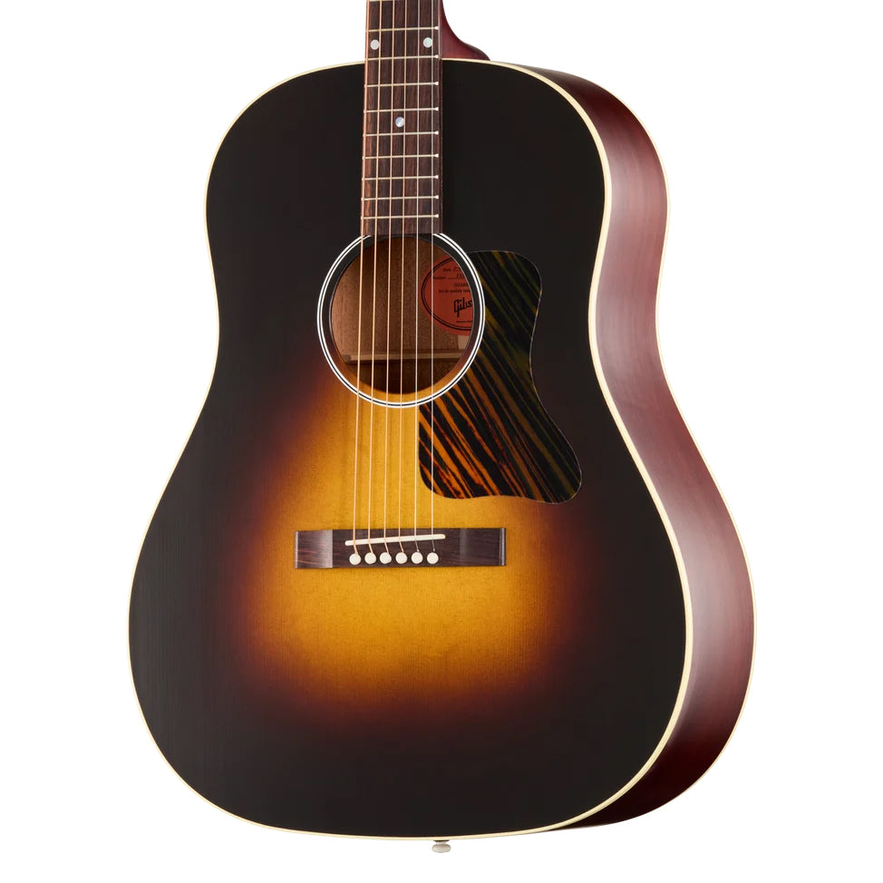 Front of Gibson J-45 Century 12-Fret Acoustic Guitar & Case, Vintage Sunburst