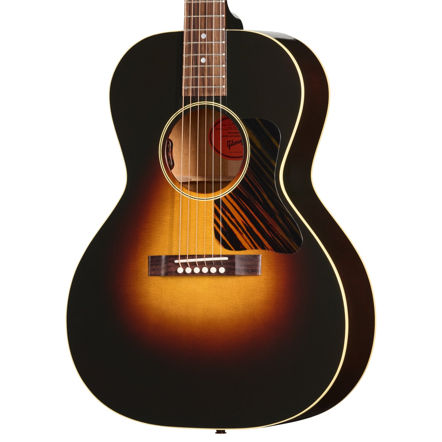 Front of Gibson L-00 Original Acoustic Guitar & Case, Vintage Sunburst (HiFi Pickup)