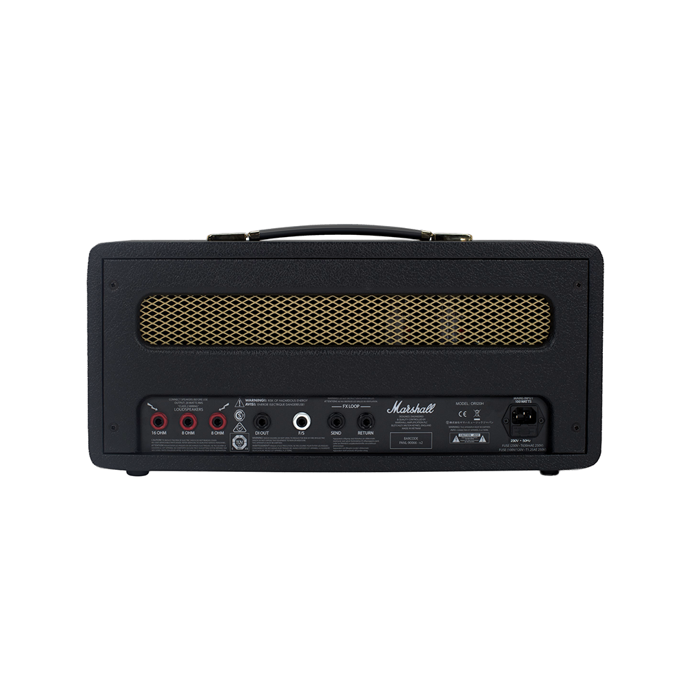 Back of Marshall ORI20H Origin Amplifier, Head