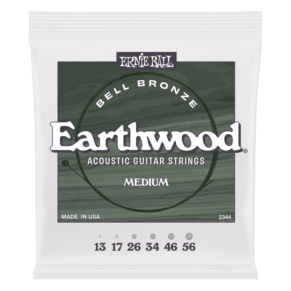 Ernie Ball Earthwood Bell Bronze Medium Acoustic Guitar String Set