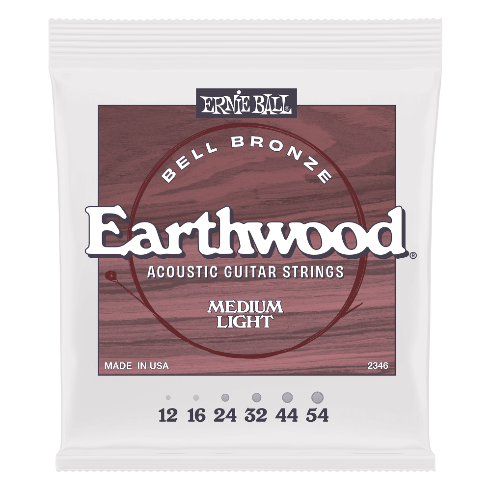 Ernie Ball Earthwood Bell Bronze Medium-Light Acoustic Guitar String Set