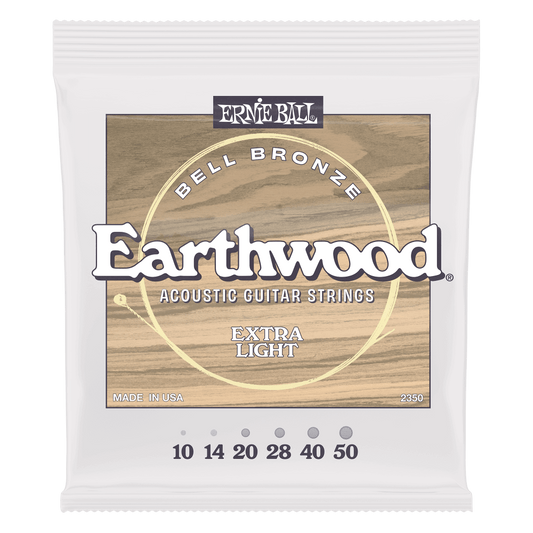Ernie Ball Earthwood Bell Bronze Extra Light Acoustic Guitar String Set