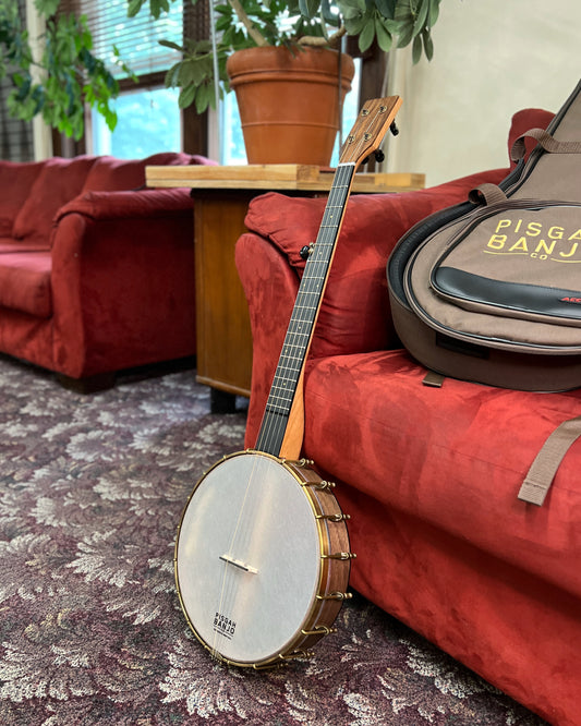 Showroom photo of Pisgah Roscoe 12" Openback Banjo & Gigbag