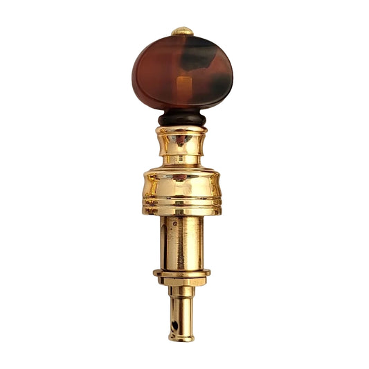 Rickard Cyclone 10:1 Banjo Peg, Gold/Tortoise, Single Peg