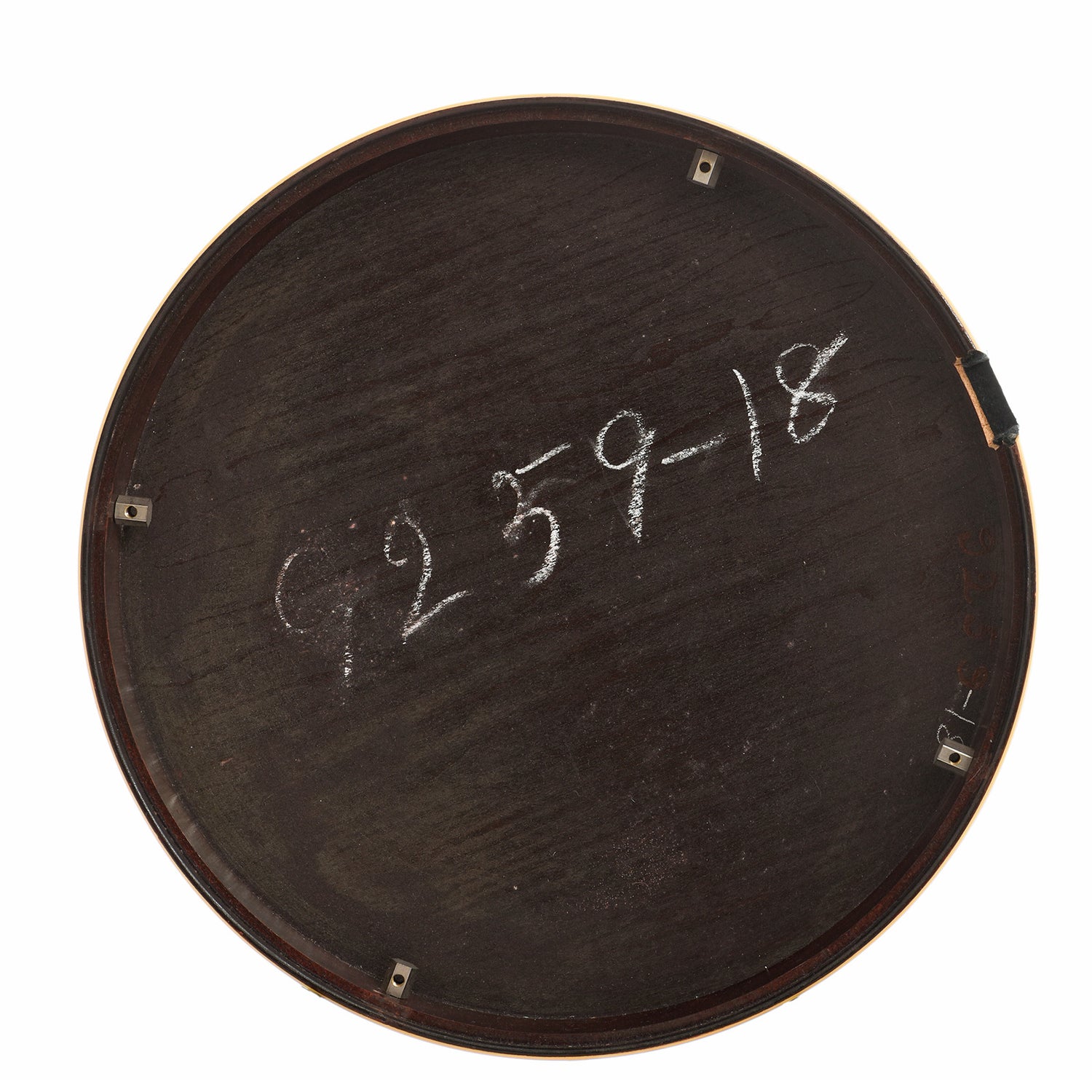 Serial number on inside of Resonator of 1929 Gibson TB-3 Tenor Banjo